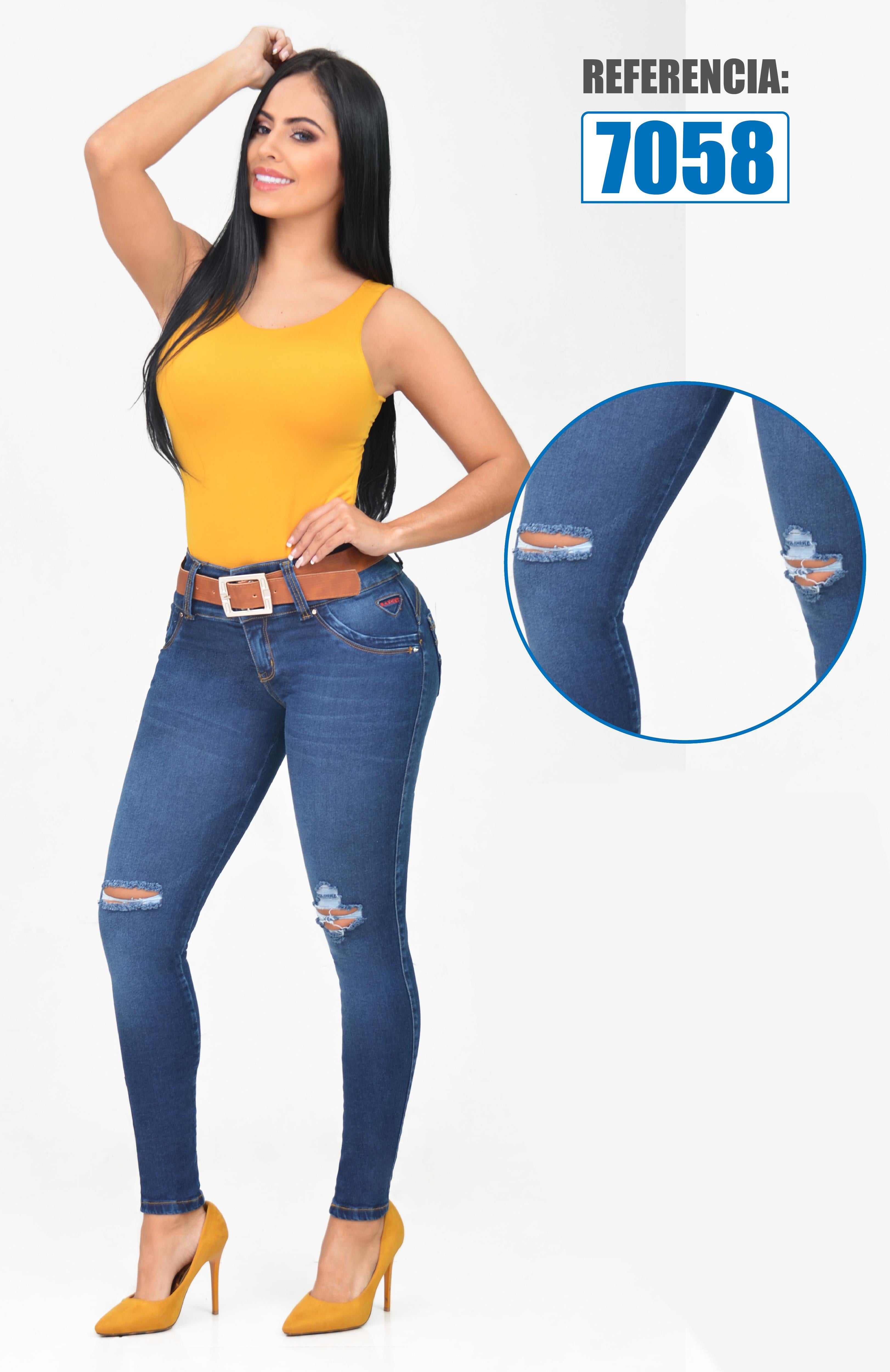 Ref. 006 -7058 Colombian Butt Lifting Jeans Perfect Shape