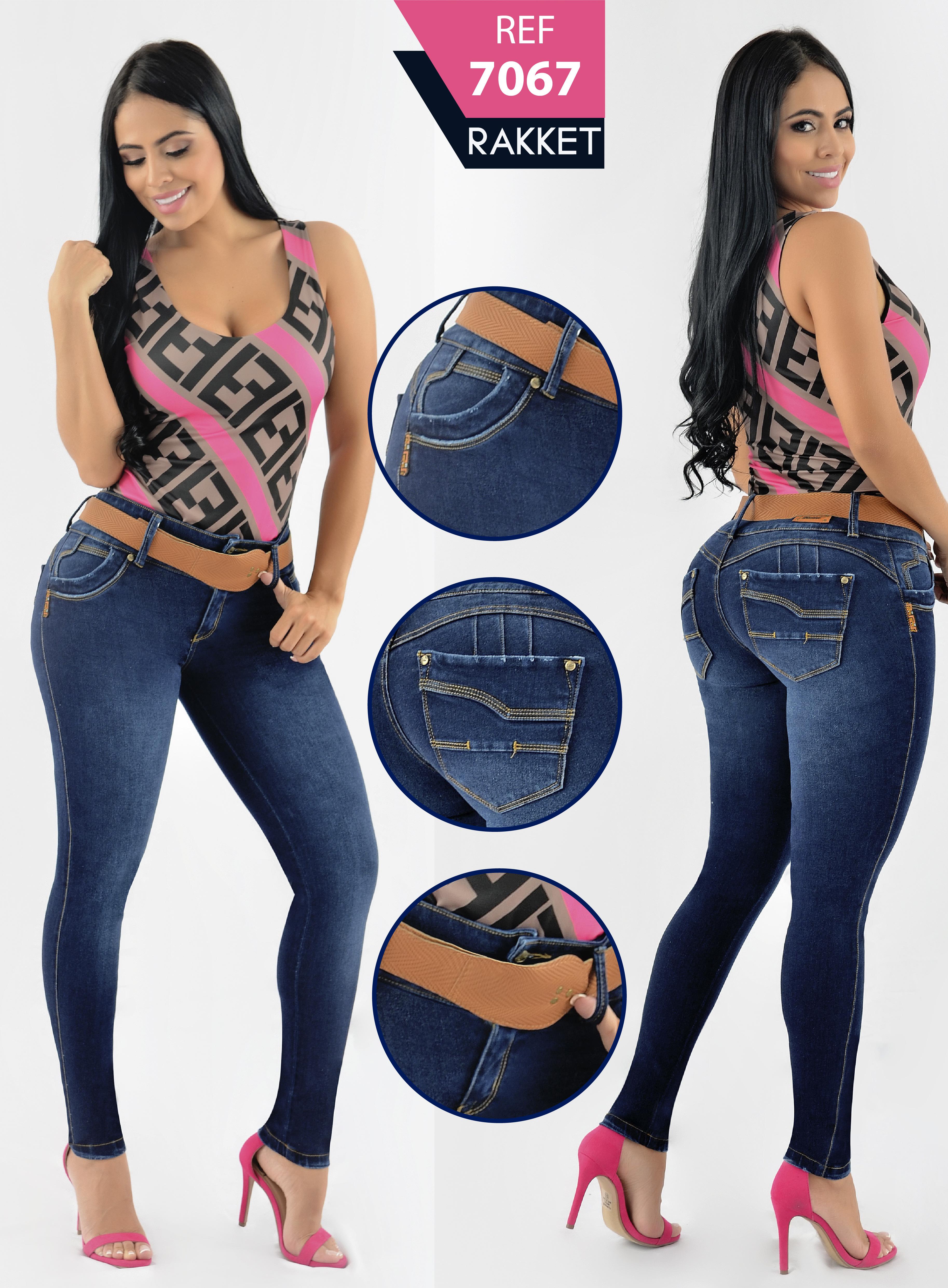 Ref. 006 -7067 jeans vaqueros colombianos levantacola - Ropa Colombiana