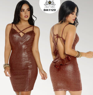 Ref. 058 -DA1123 Vestido corto - Ropa Colombiana
