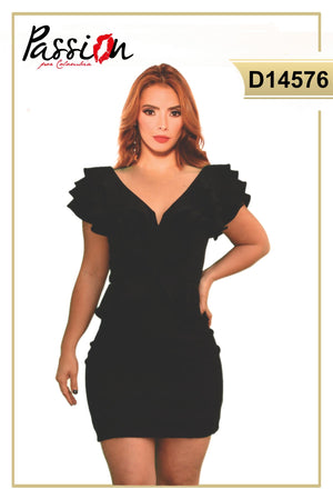 Ref. 003 -D14576 Vestido Americano de Moda - Ropa Colombiana