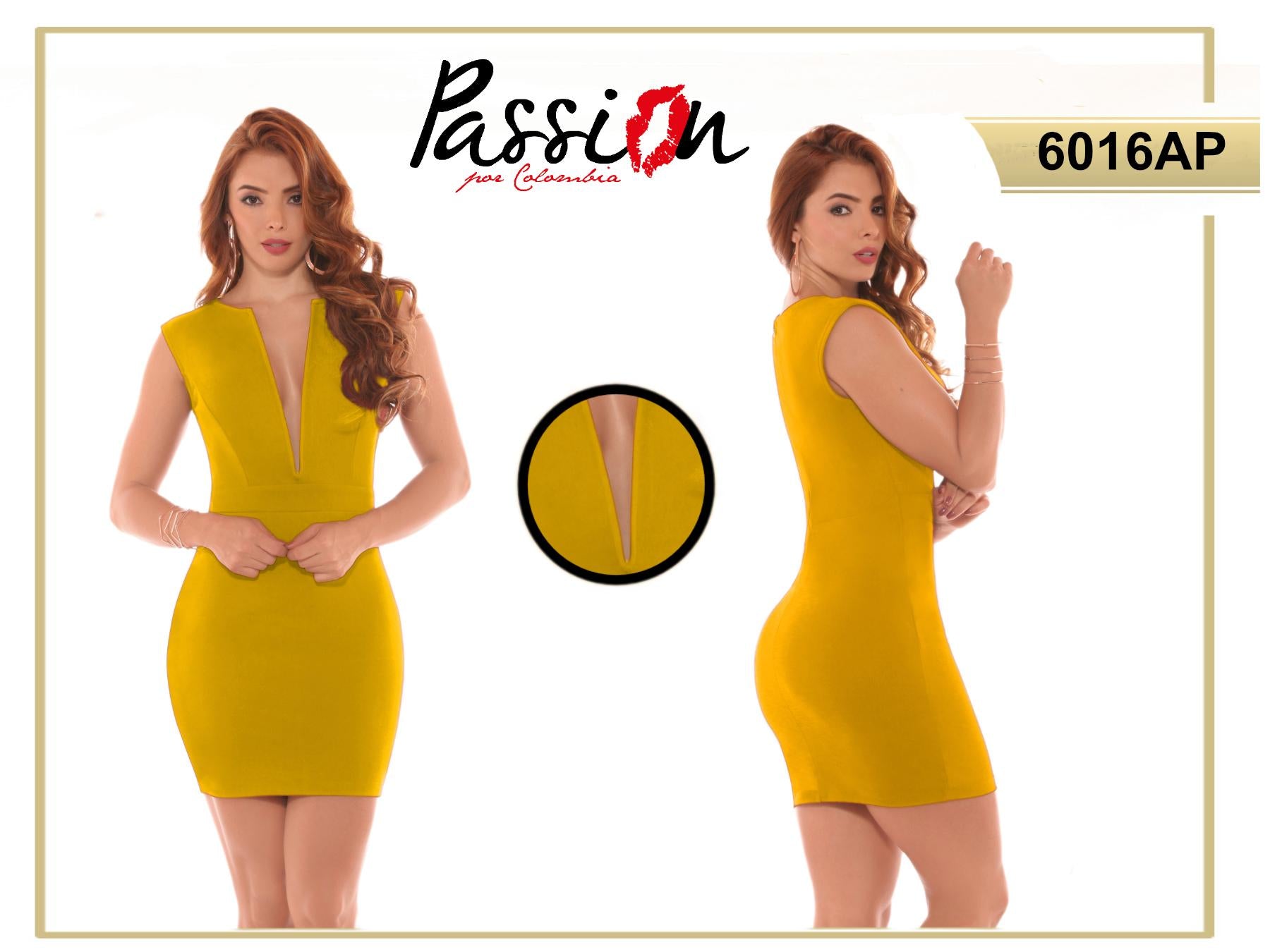 Ref. 003 -ID6016AP Hermoso Vestido Americano de Fiesta corto - Ropa Colombiana