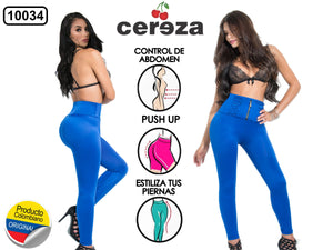 Ref. 004 -10034 LEGGINGS COLOMBIANO CEREZA - Ropa Colombiana