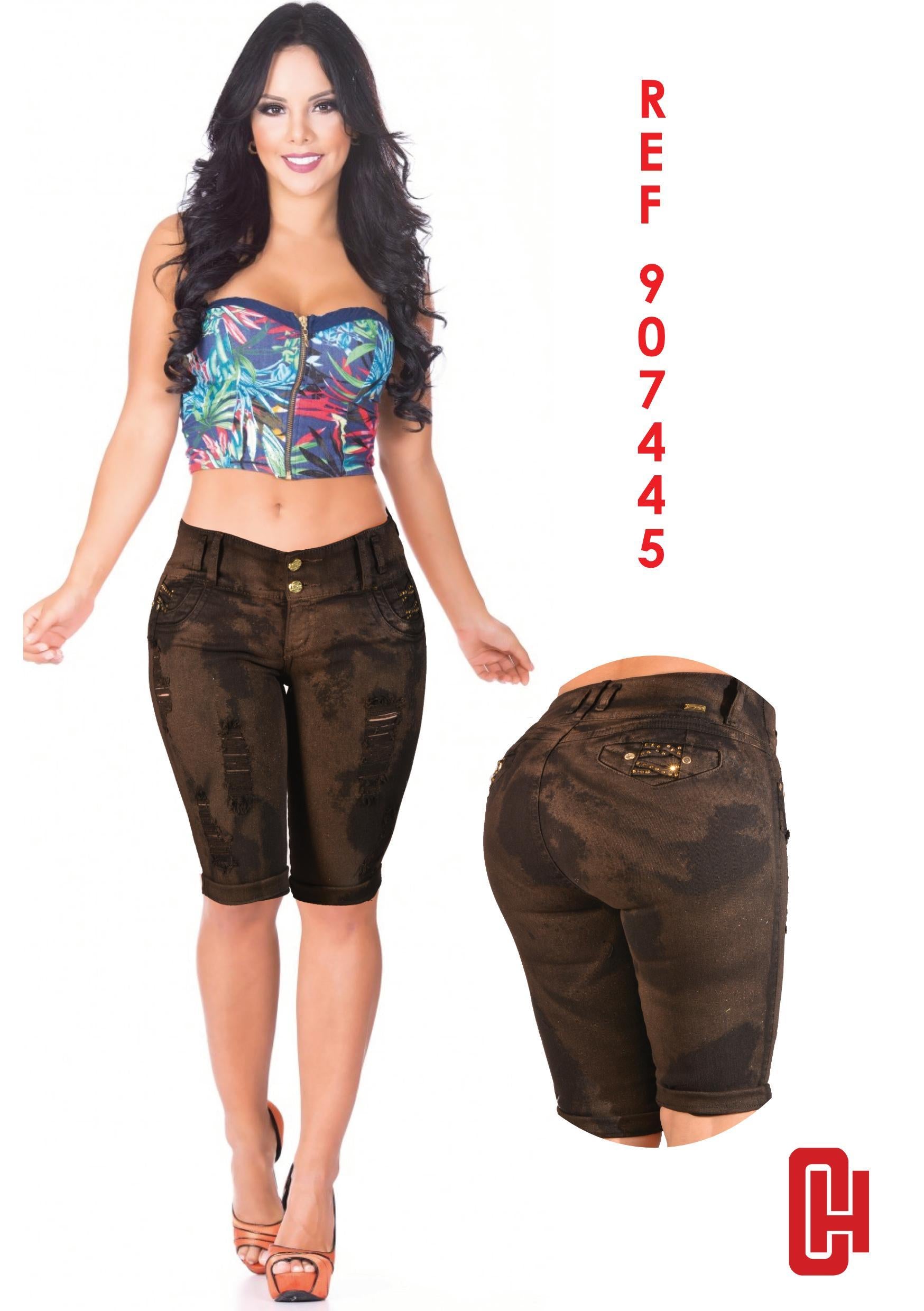 Ref. 001 -907445-7445-907545 Capri Dama Cheviotto - Ropa Colombiana