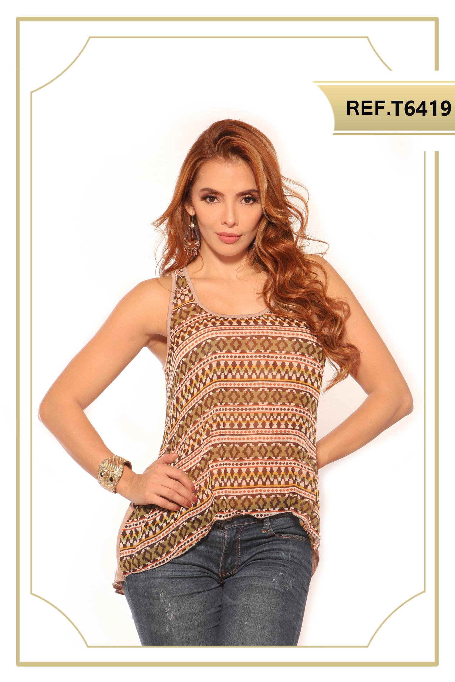 Ref. 003 -T6419 Blusa sexy dama - Ropa Colombiana