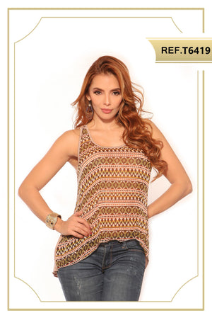 Ref. 003 -T6419 Blusa sexy dama - Ropa Colombiana
