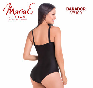 Ref. 019 -VB100 Vestido de Baño Con Control de Abdomen y Faja Interna - Ropa Colombiana