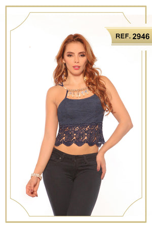 Ref. 005 -2946 Blusa Crop Top - Ropa Colombiana