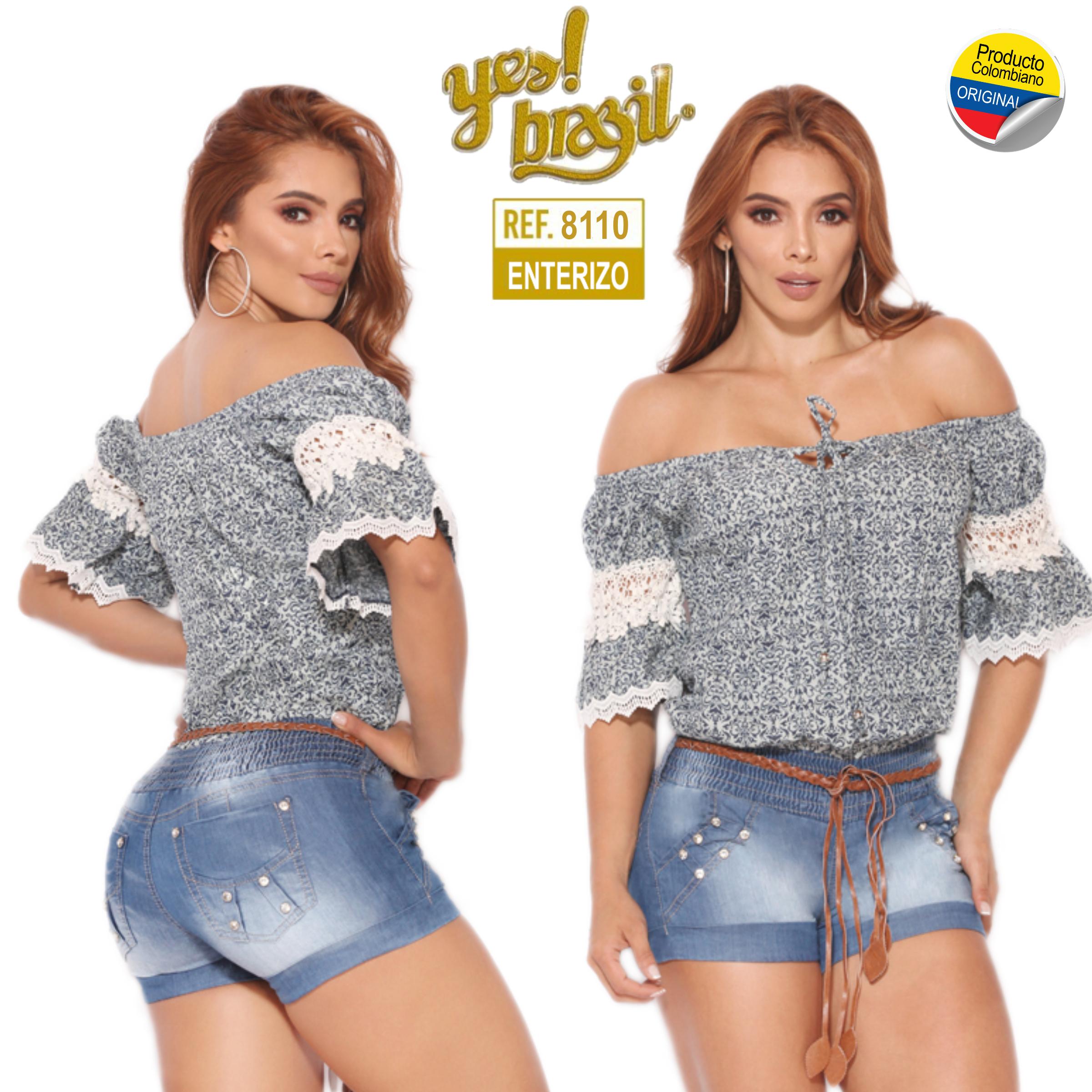 Ref. 015 -8110 ENTERIZO SHORT COLOMBIANO - Ropa Colombiana