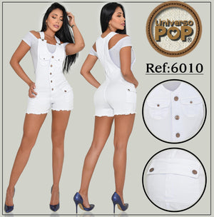 Ref. 076 -UP6010 Overol peto short colombiano - Ropa Colombiana