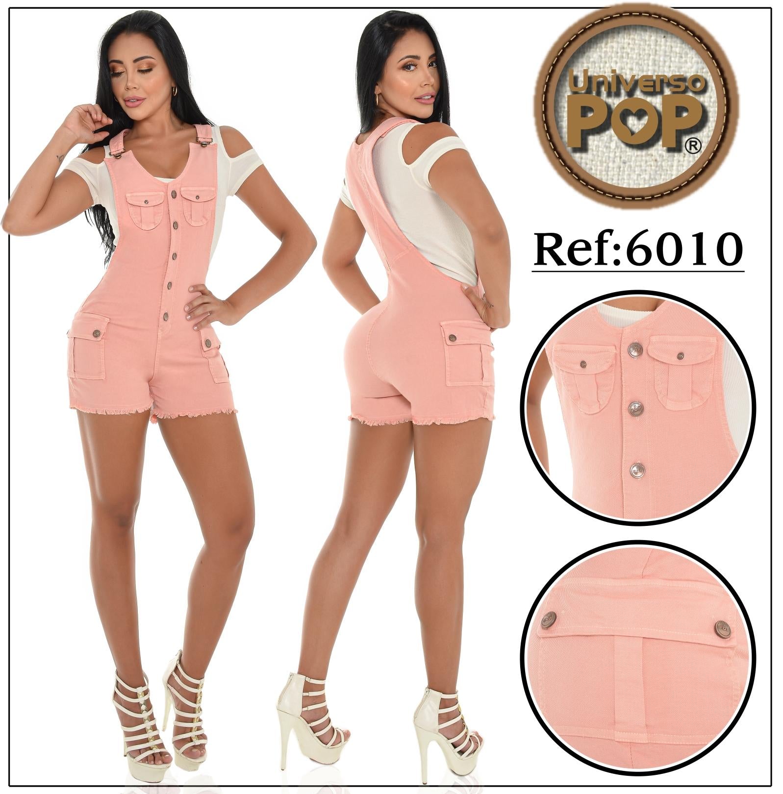 Ref. 076 -UP6010 Overol peto short colombiano - Ropa Colombiana