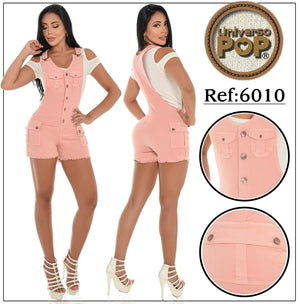 Ref. 076 -UP6010 Overol peto short colombiano - Ropa Colombiana