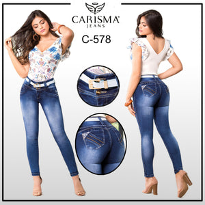 Ref. 070 -C-578 Jean Vaquero Levanta Cola Colombiano de Moda Curvas Perfectas - Ropa Colombiana