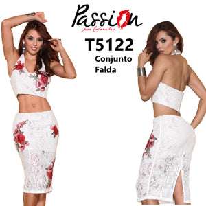 Ref. 003 -T5122 CONJUNTO MINIFALDA - Ropa Colombiana
