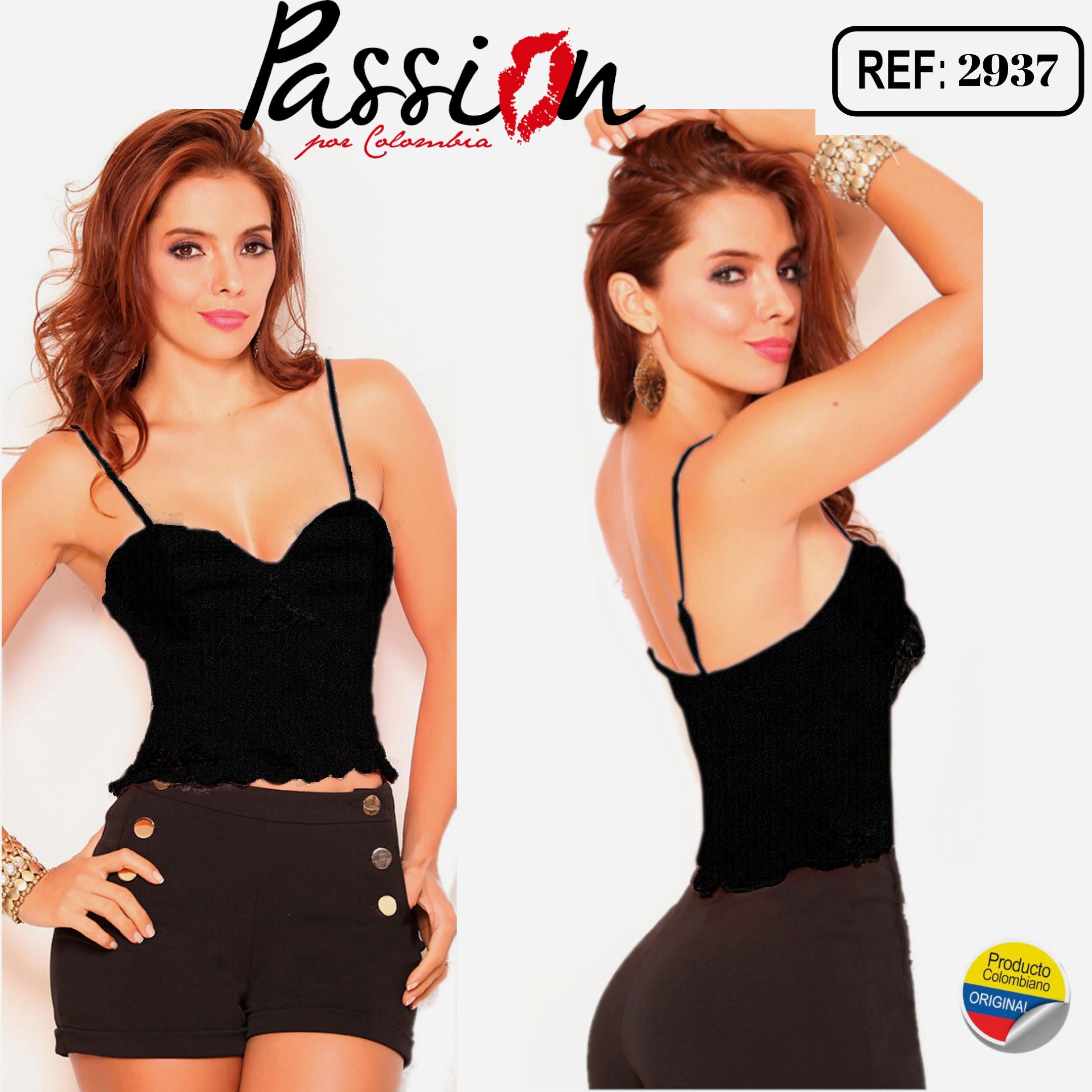 Ref. 2937 Blusa Crop Top - Ropa Colombiana