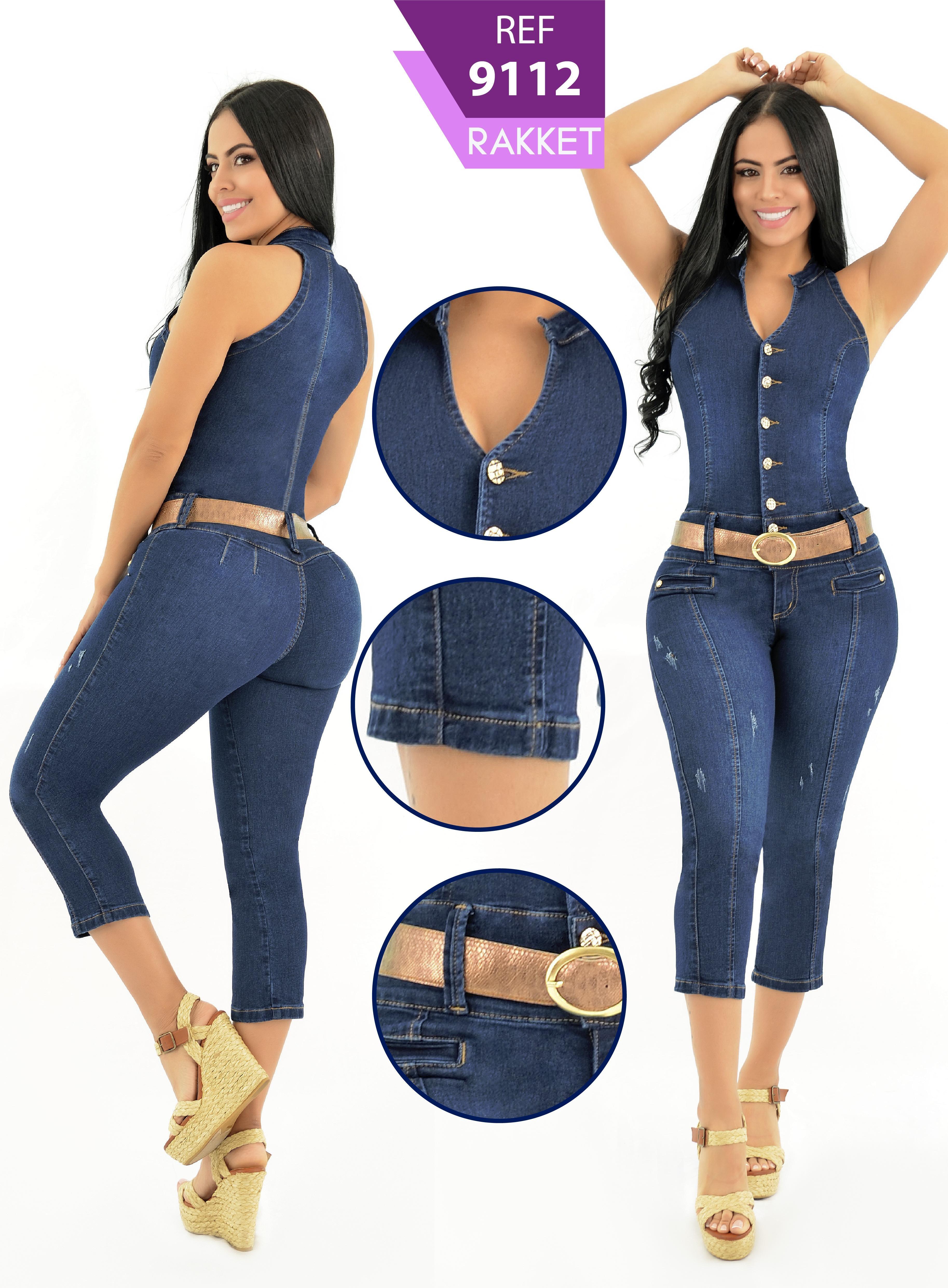 Ref. 006 -9112 Enterizo colombiano corto nueva moda - Ropa Colombiana
