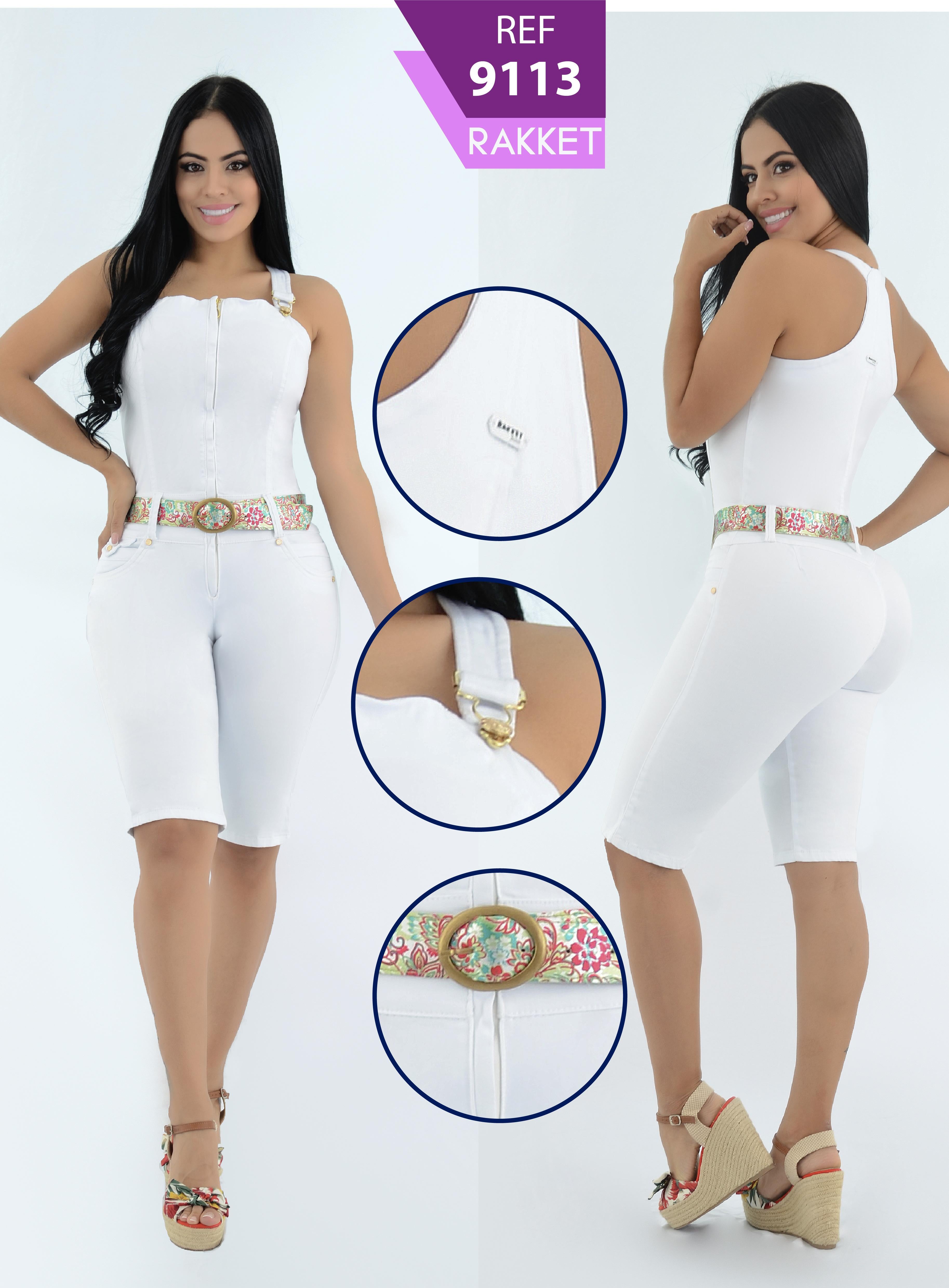 Ref. 006 -9113 Enterizo colombiano corto nueva moda - Ropa Colombiana