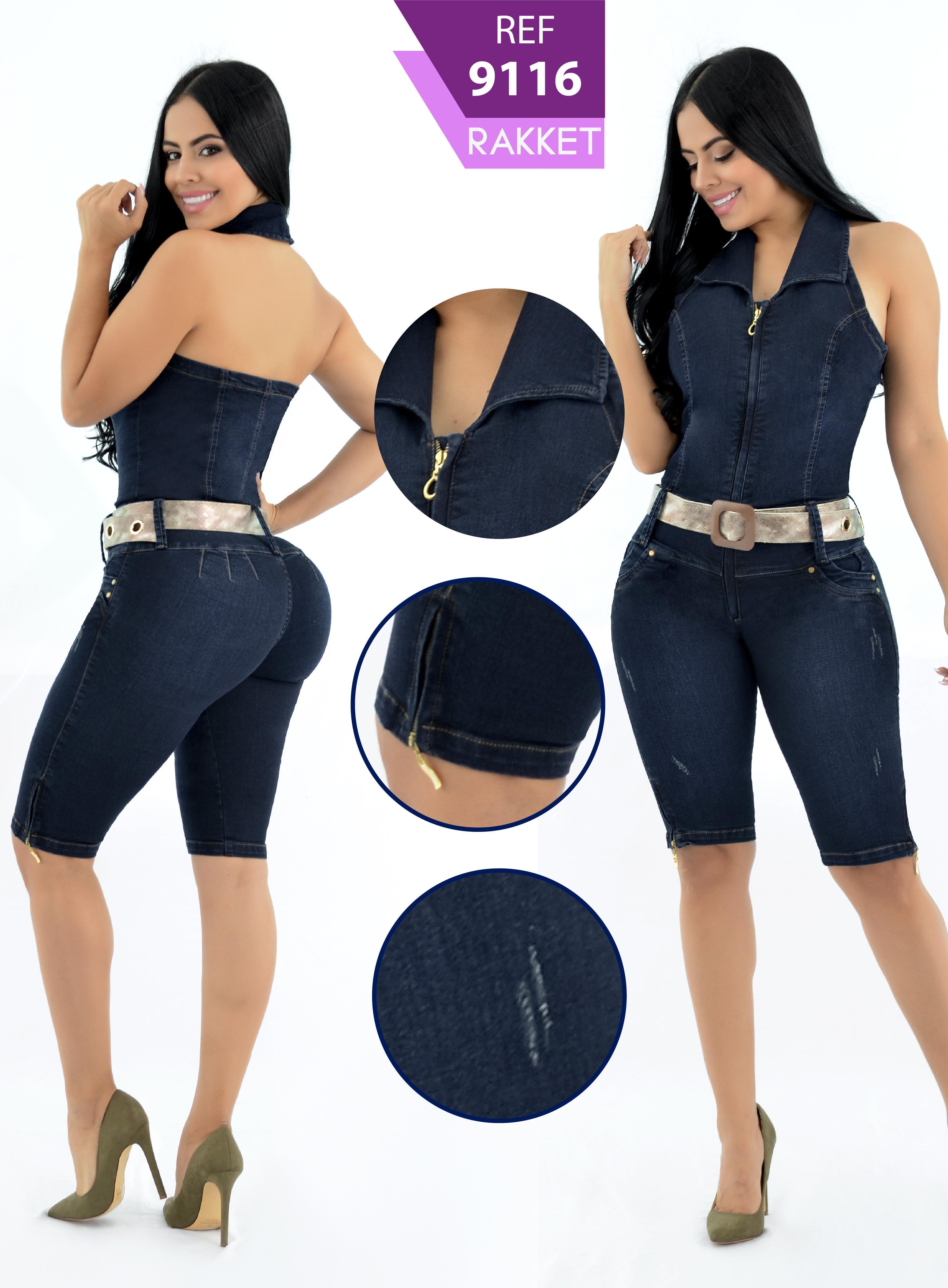 Ref. 006 -9116 Enterizo colombiano corto nueva moda - Ropa Colombiana