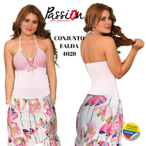 Ref. 030 -4029 Conjunto de Falda y blusa Colombianos de Moda - Ropa Colombiana