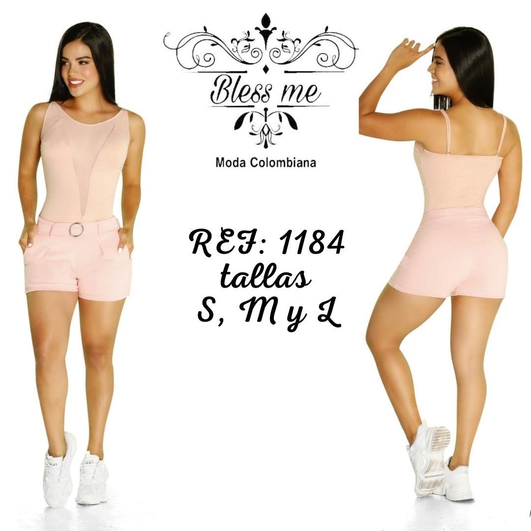 Ref. 058 -BM1184 Enterizo short colombiano de moda - Ropa Colombiana