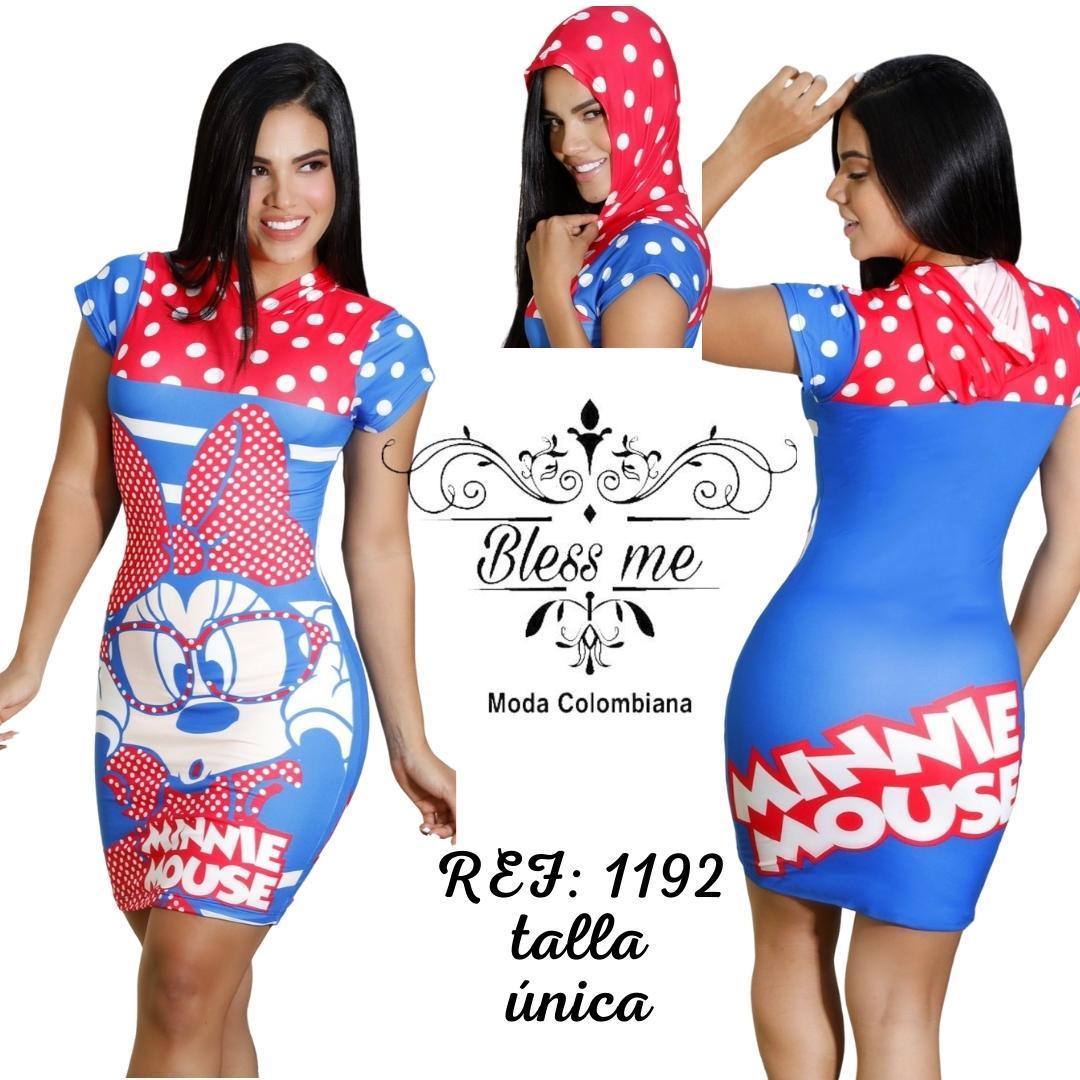 Ref. 058 -BM1192 Vestido casual con capota diseño - Ropa Colombiana