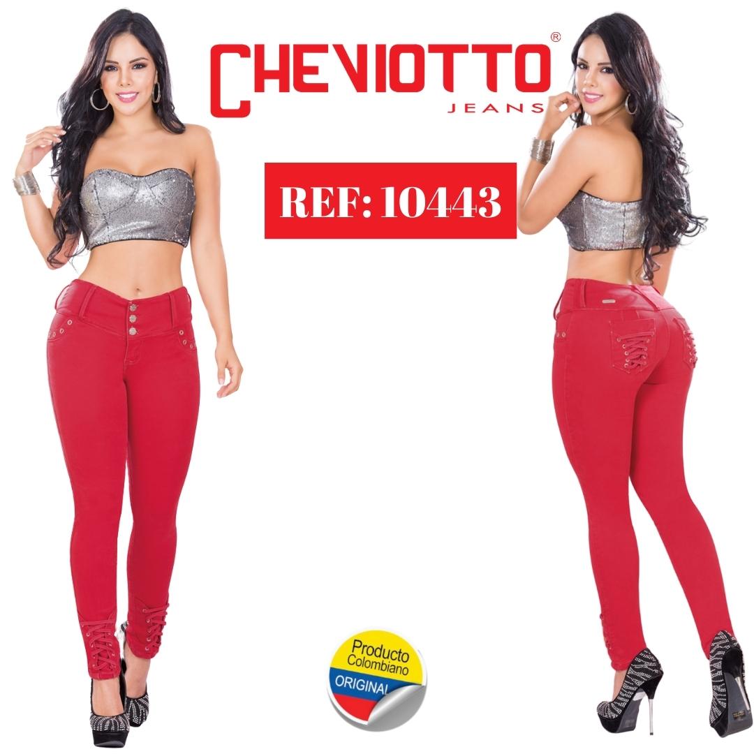 Ref. 001 -10443 JEAN COLOMBIANO LEVANTACOLA CON BOLSILLOS - Ropa Colombiana