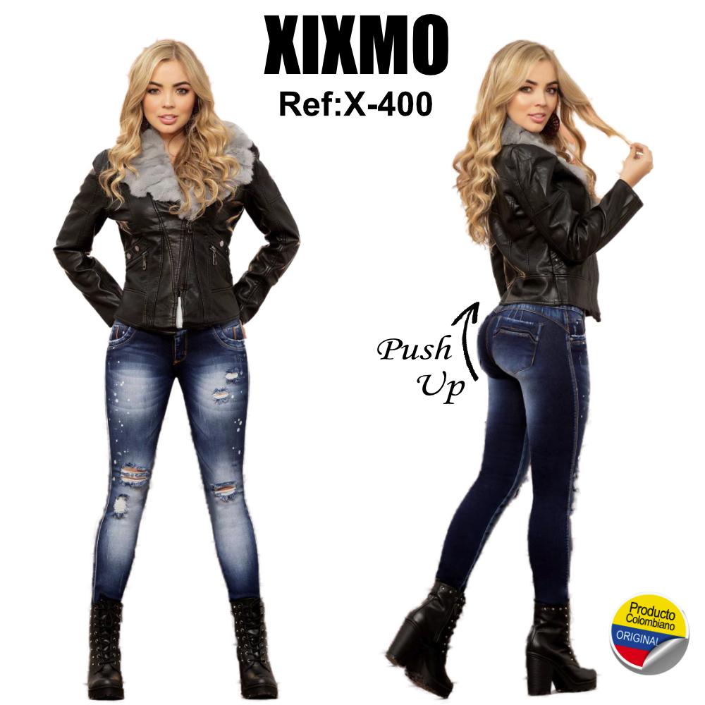 Ref. 072 -X400 Pantalon Dama Jean Levanta y Moldea Colombiano - Ropa Colombiana