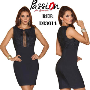 Ref. 003 -D13014 VESTIDO FIESTA CORTO - Ropa Colombiana