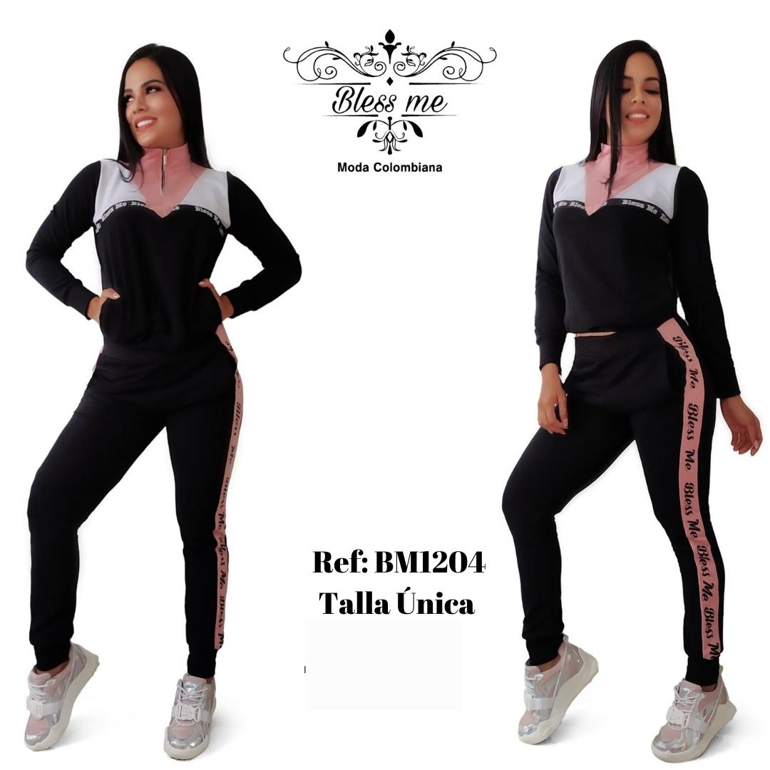 Ref. 058 -BM1204 Conjunto deportivo manga larga - Ropa Colombiana