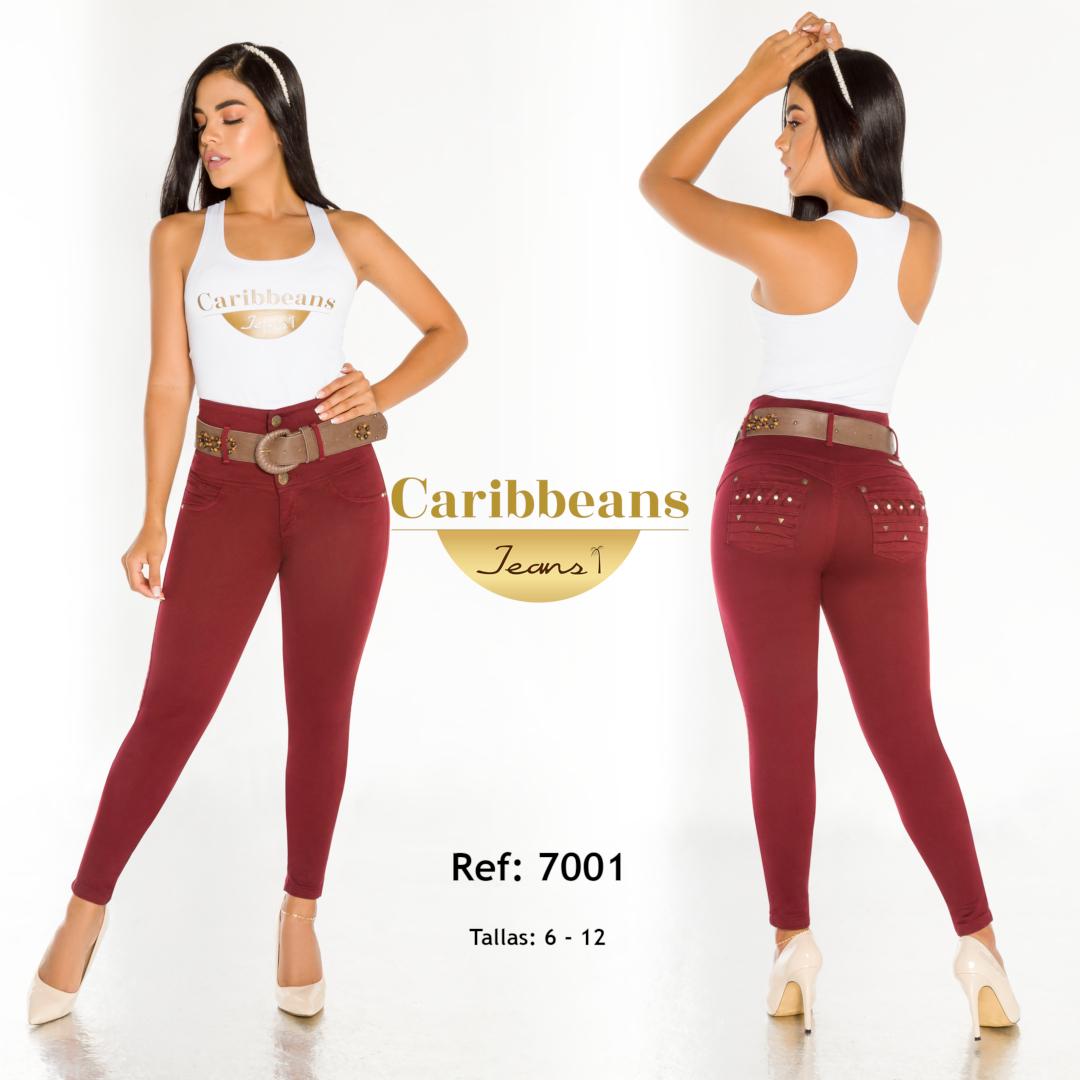 Ref. 041 -CB7001 Vaqueros Push Up Levantacola - Ropa Colombiana