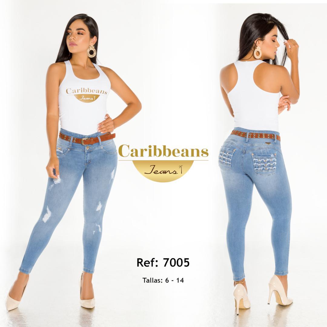 Ref. 041 -CB7005 Vaqueros Push Up Levantacola - Ropa Colombiana