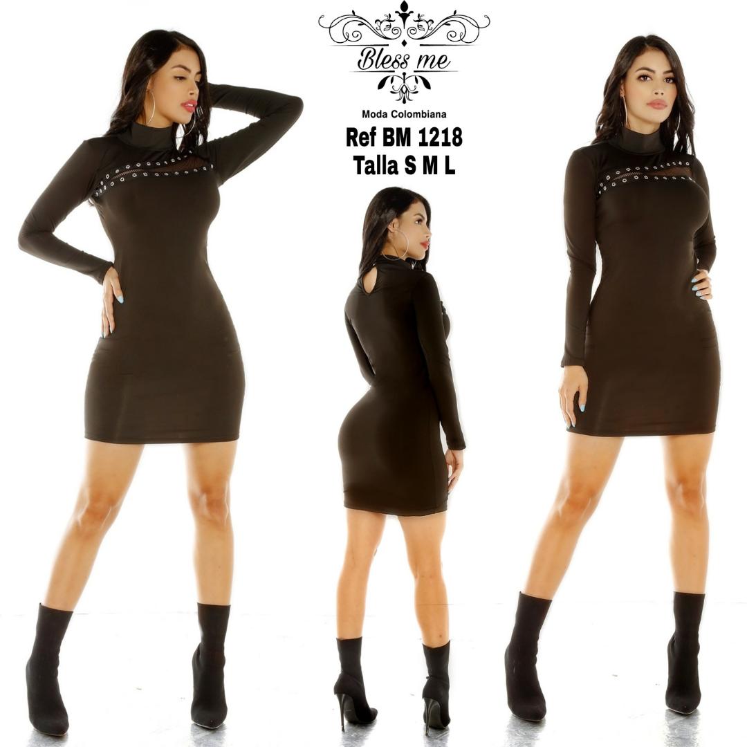 Ref. 058 -BM1218 Vestido Colombiano de Fiesta - Ropa Colombiana