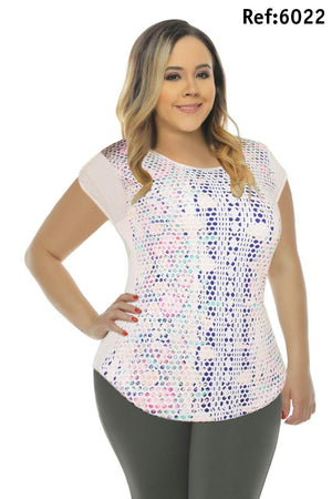 Ref. 005 -6022 Blusa Bambu talla grande - Ropa Colombiana