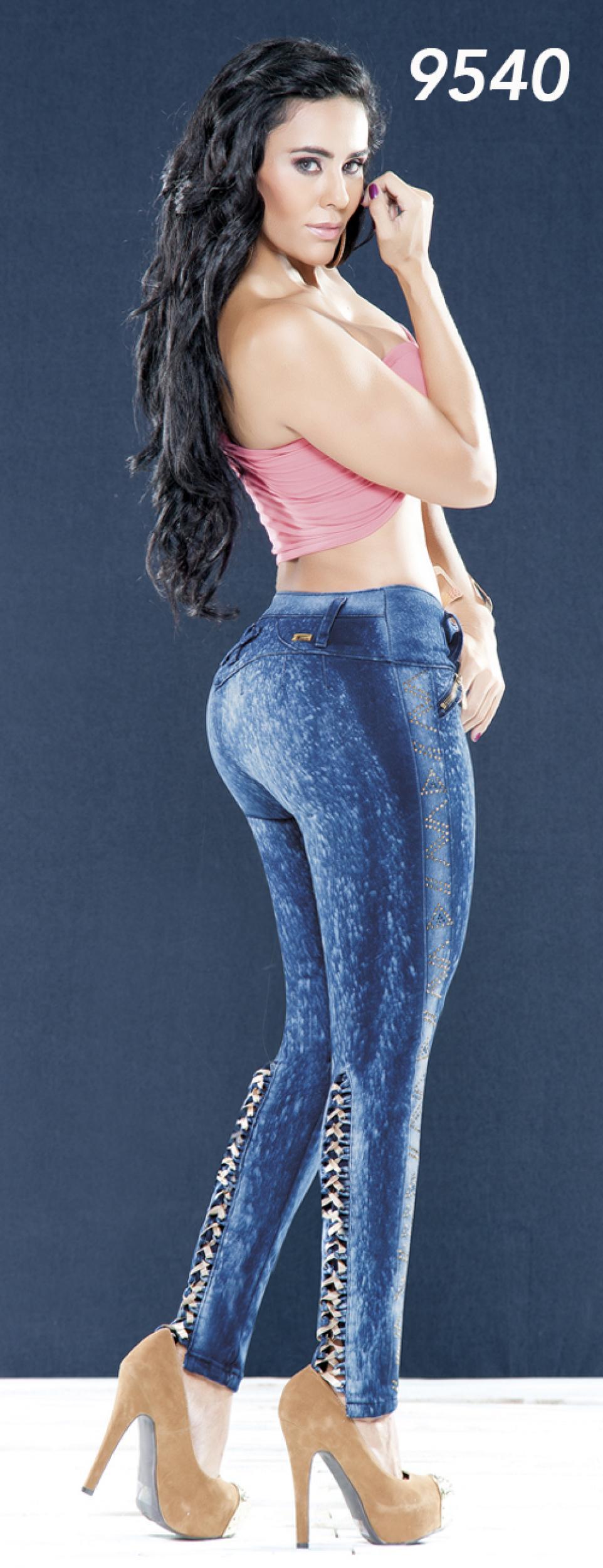 Ref. 001 -9540 Jean Detalles Irresistibles - Ropa Colombiana