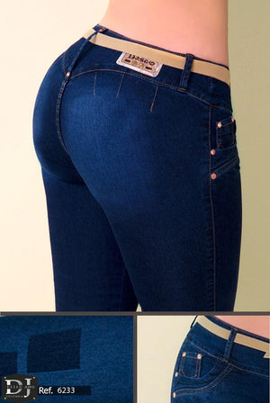 Ref. 006 -6233 JEANS LEVANTACOLA COLOMBIANO DESEO - Ropa Colombiana
