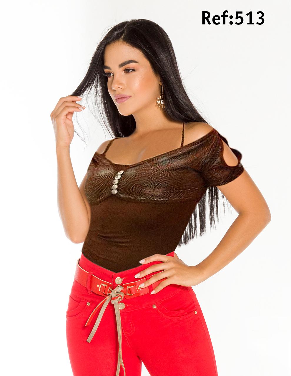 Ref. 004 -513 BLUSA MODA CEREZA - Ropa Colombiana