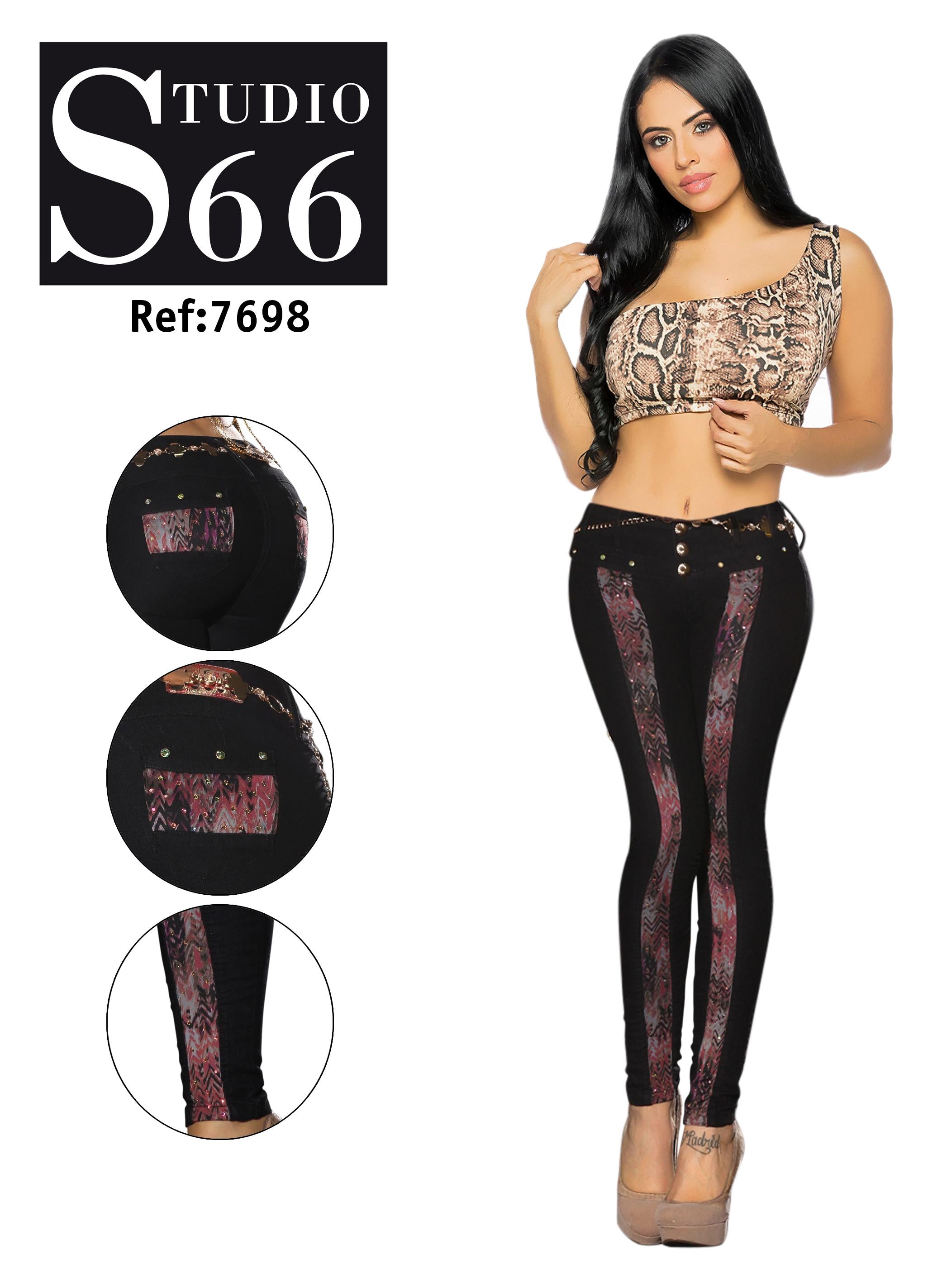 Ref. 014 -7698 Jean Contorno Corporal - Ropa Colombiana