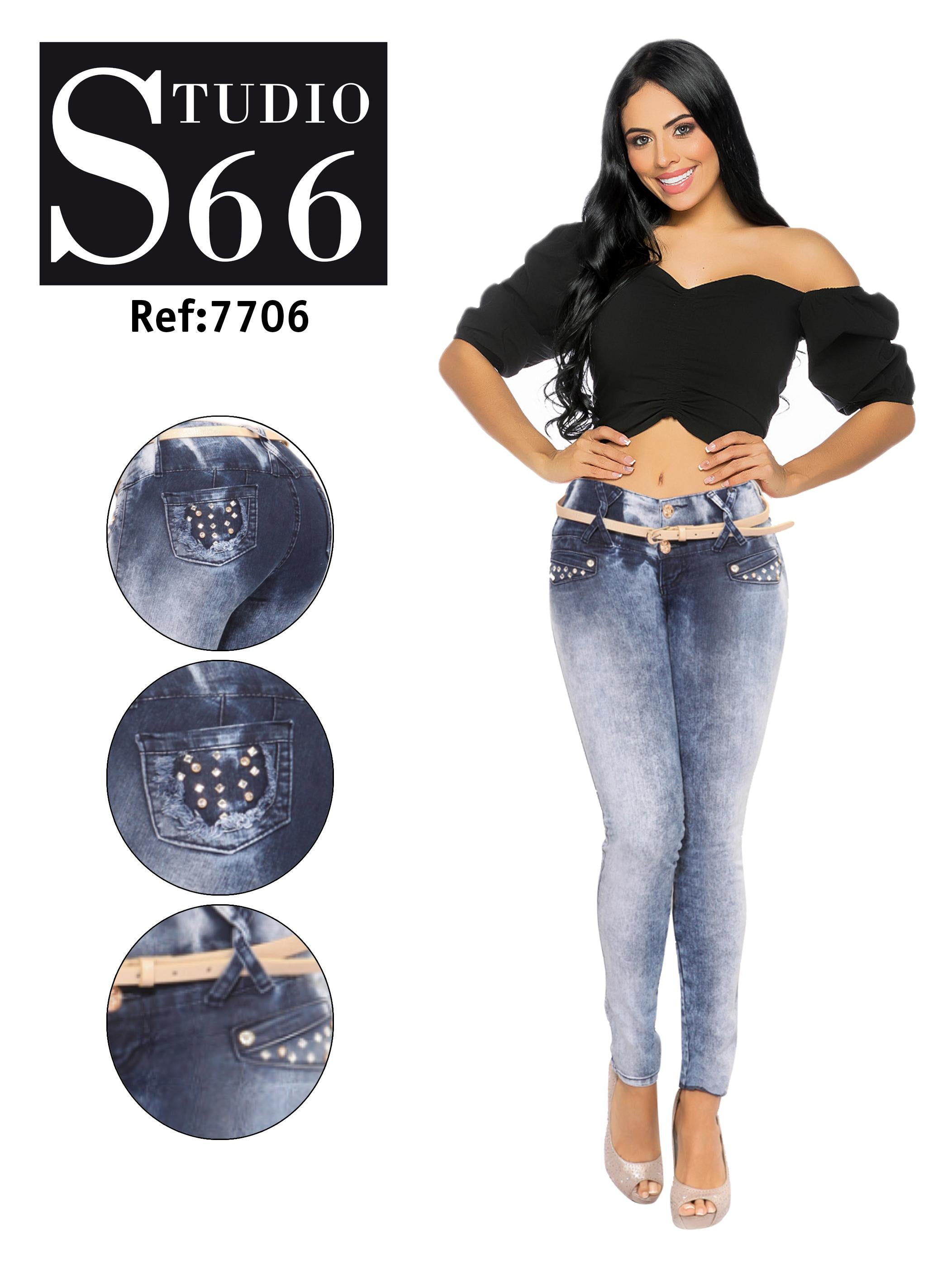 Ref. 006 -7706 JEANS PUSH UP - Ropa Colombiana