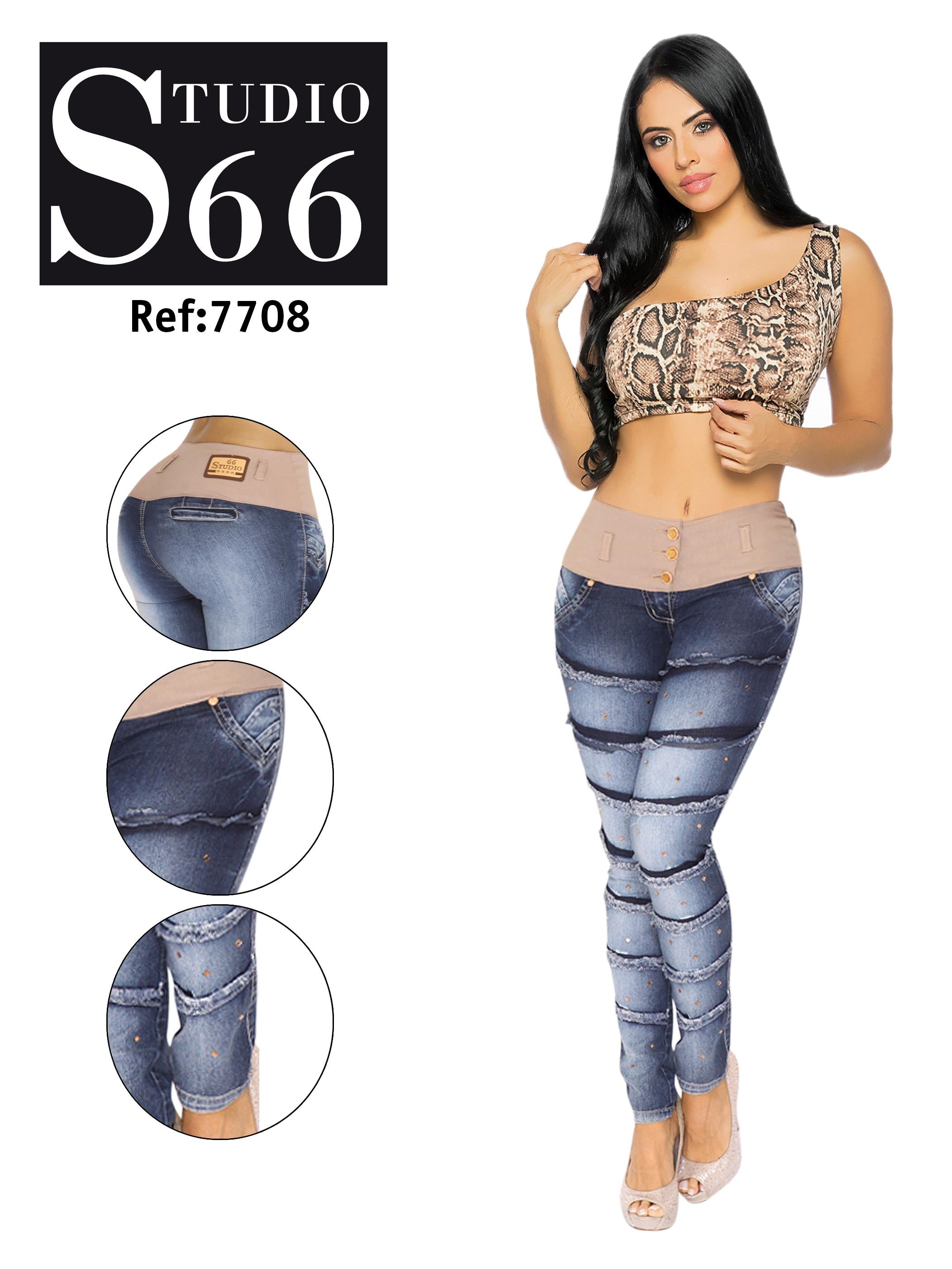 Ref. 006 -7708 Jean Levanta cola Colombiano - Ropa Colombiana