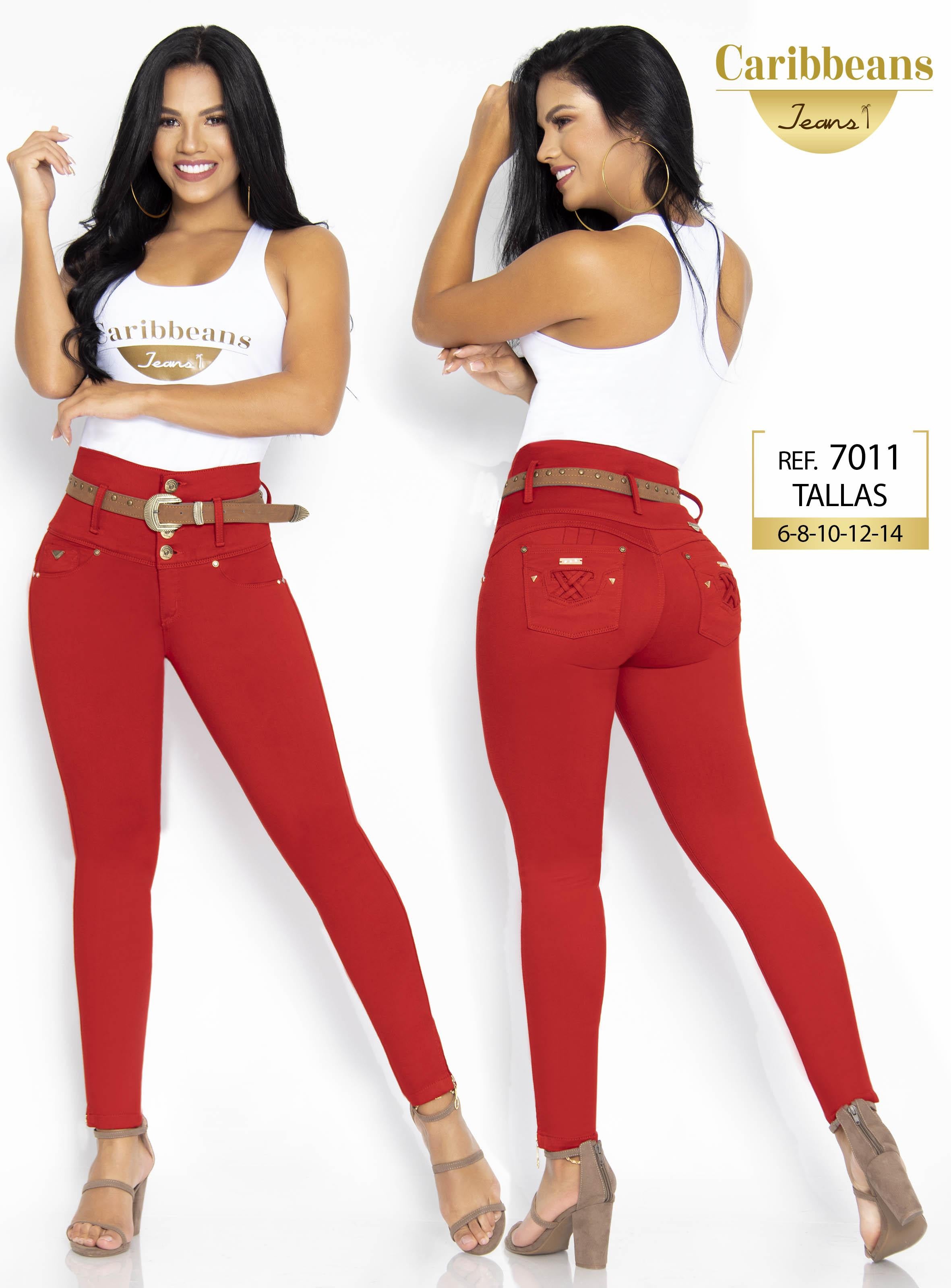 Ref. 041 -CB7011 Jeans colombianos push up de moda - Ropa Colombiana
