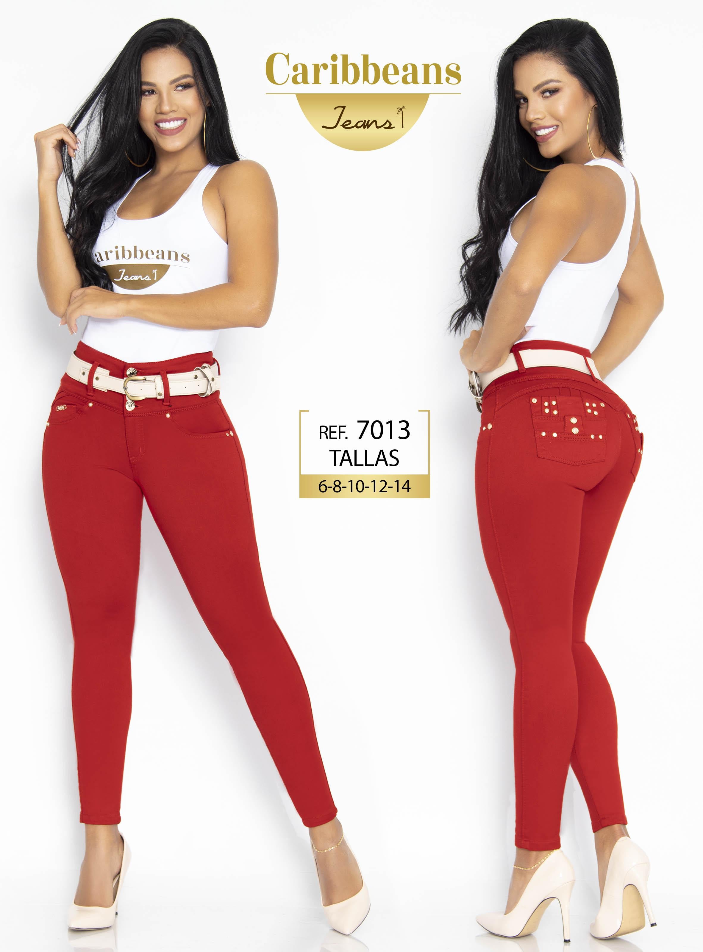 Ref. 041 -CB7013 Jeans colombianos push up de moda - Ropa Colombiana