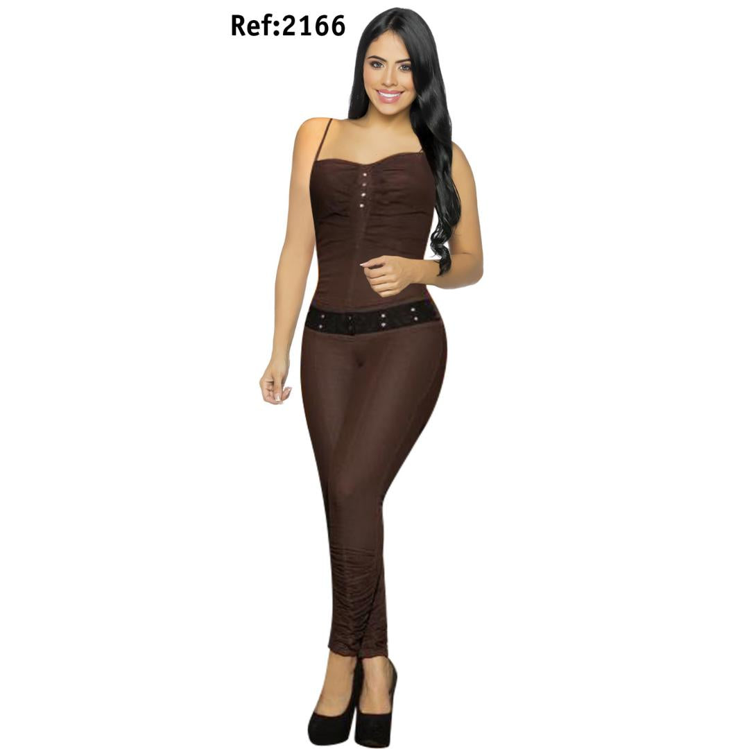 Ref. 007 -2166 Enterizo SEXY LARGO - Ropa Colombiana