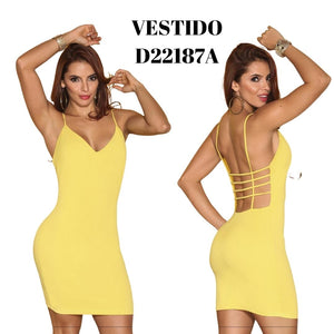 Ref. 003 -D22187A Vestido de Dama - Ropa Colombiana