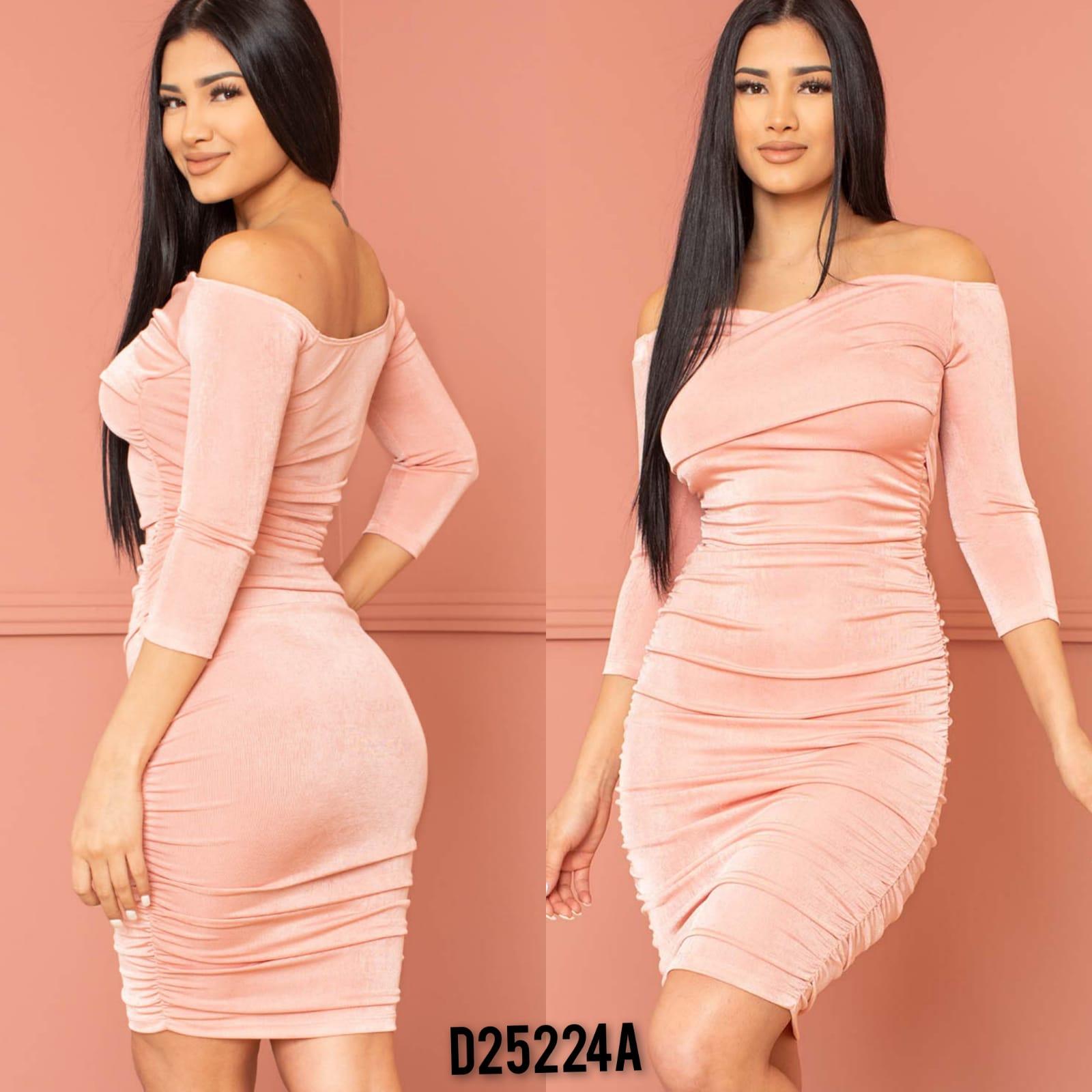 Ref. 003 -D25224A Vestido corto de fiesta - Ropa Colombiana