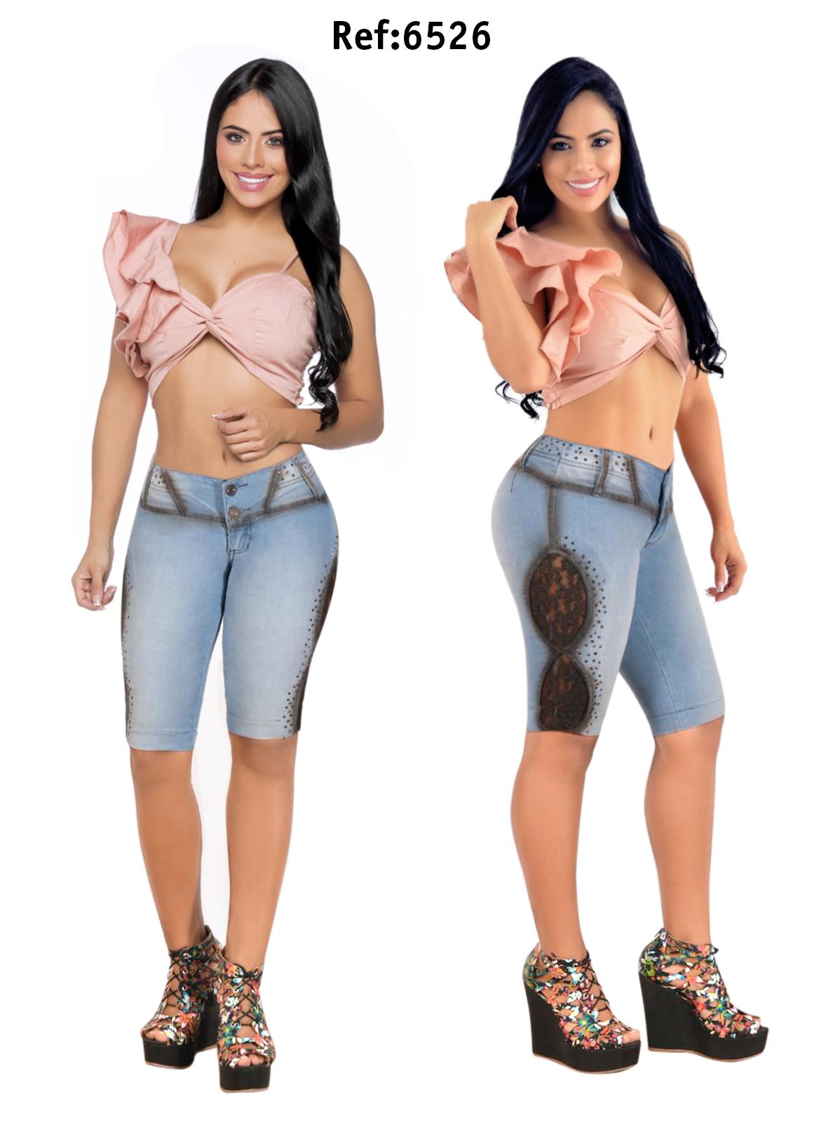Ref. 001 -6526 Jean Capri Degradé Exclusivo - Ropa Colombiana