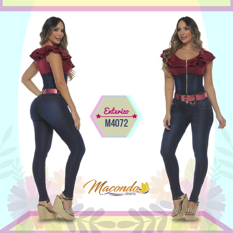Ref. 017 -M4072 ENTERIZO LARGO JEAN COLOMBIANO - Ropa Colombiana