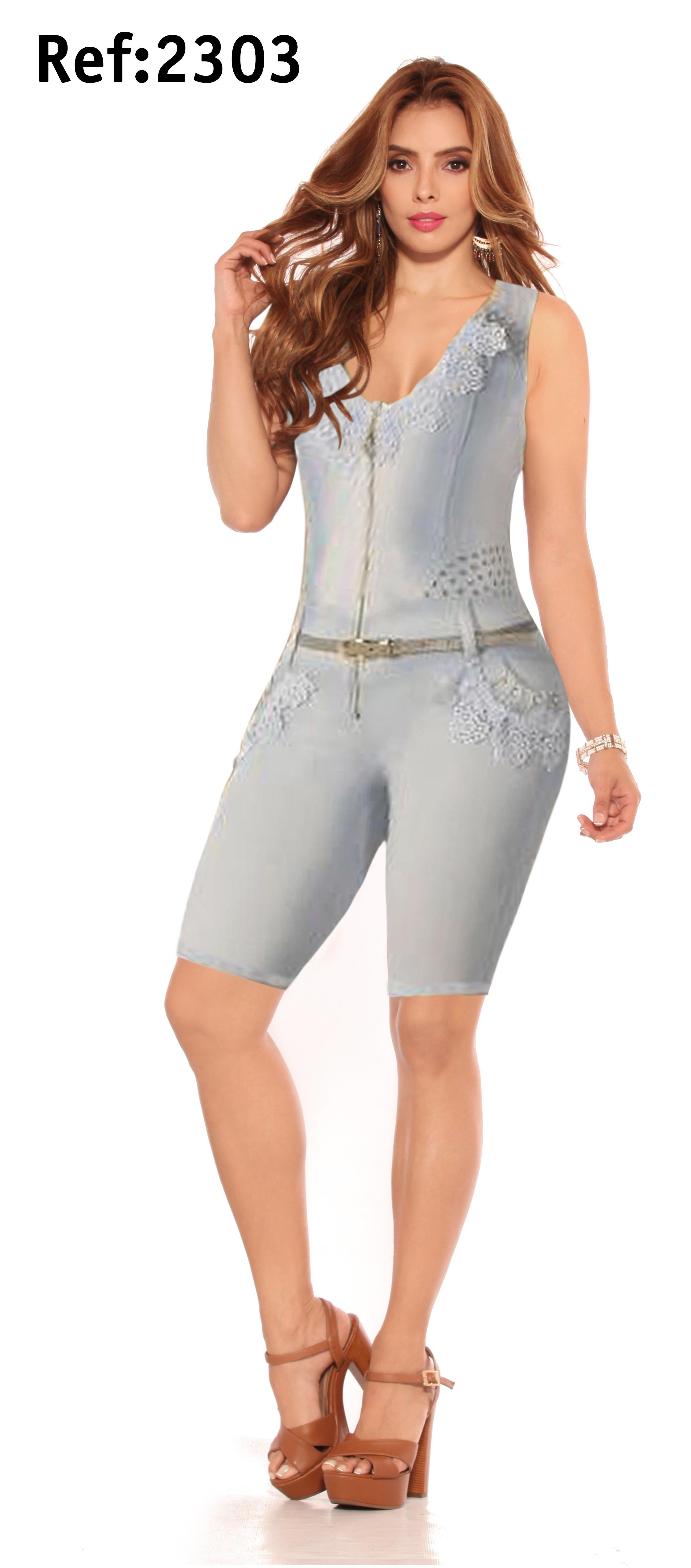 Ref. 007 -2303C Enterizo Capri - Ropa Colombiana
