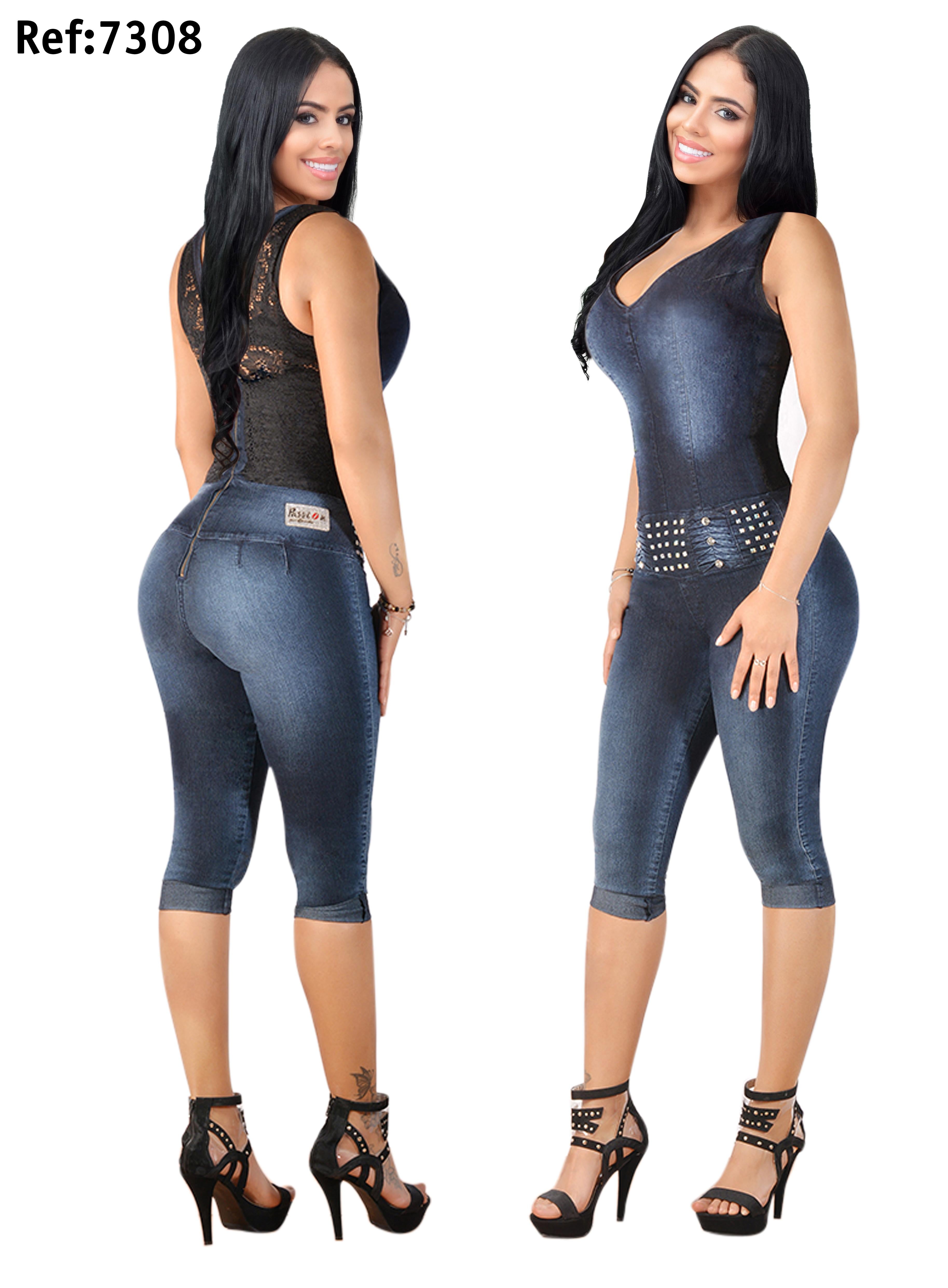 Ref. 030 -7308 Enterizo Capri Levantacola Colombiano - Ropa Colombiana