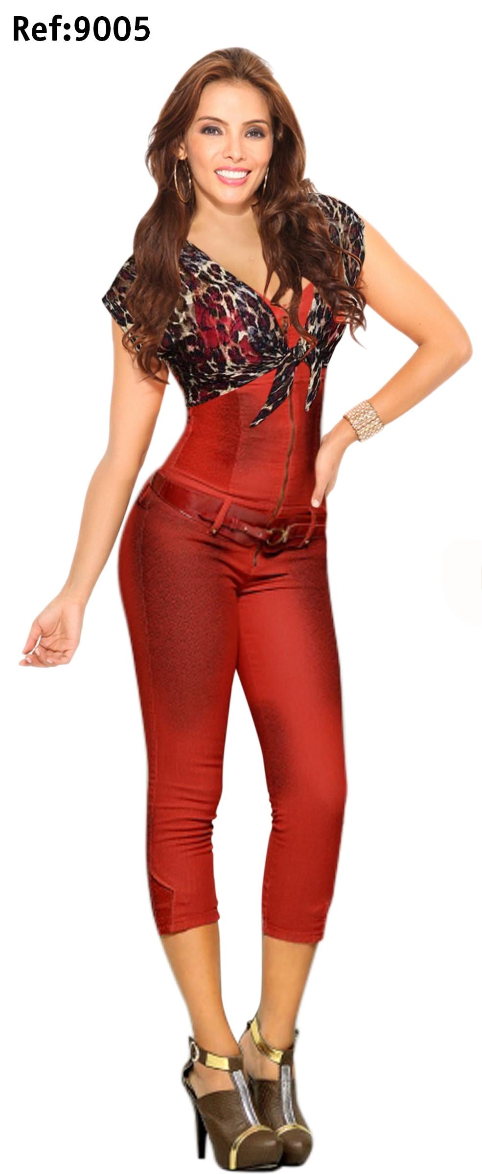 Ref. 030 -9005 Enterizo Colombiano Levantacola - Ropa Colombiana