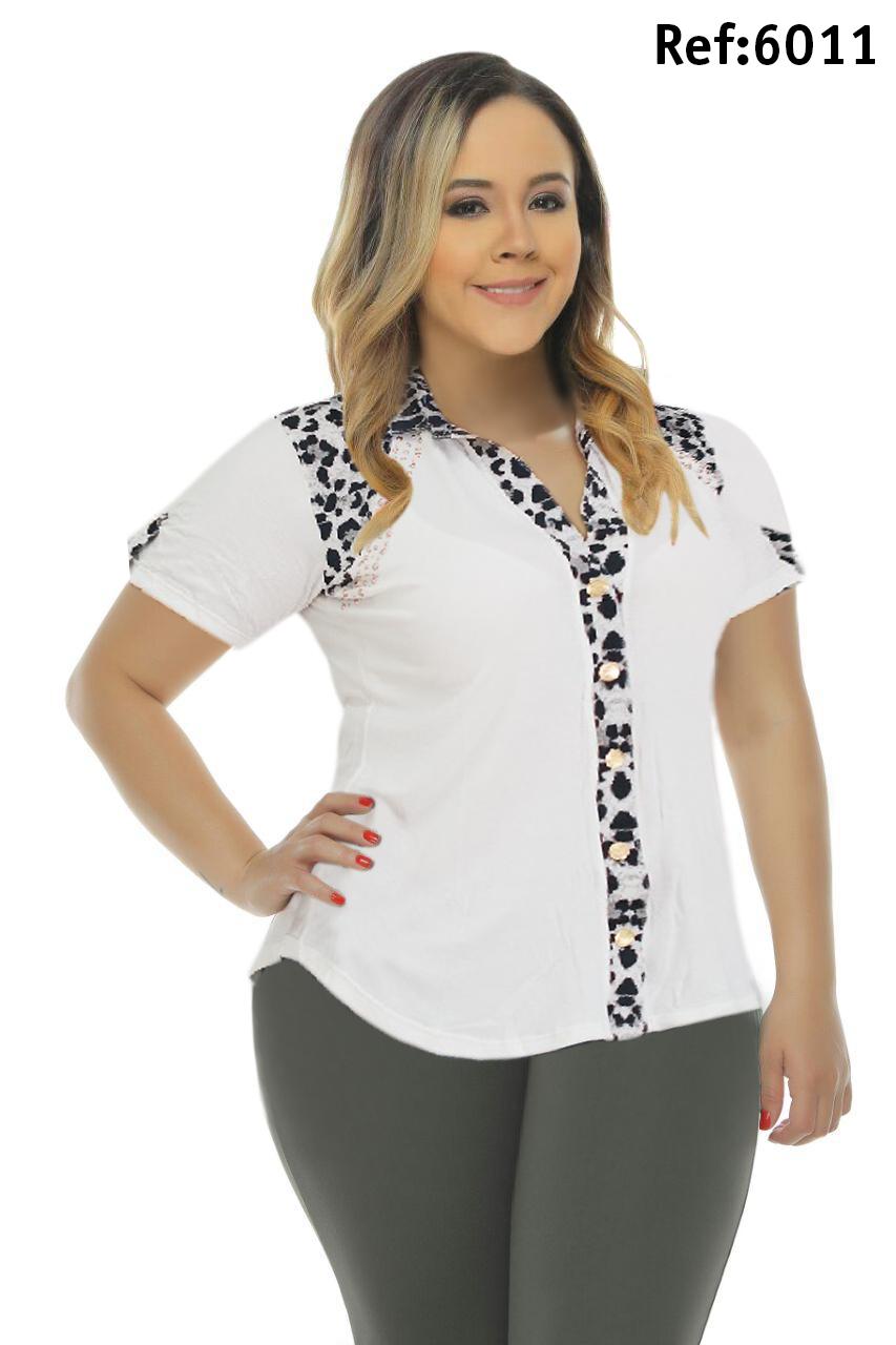 Ref. 005 -6011 Blusa Bambu talla Plus - Ropa Colombiana