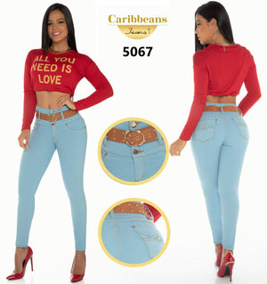 Ref. 041 -CB5067 Jean Levantacola Colombiano - Ropa Colombiana